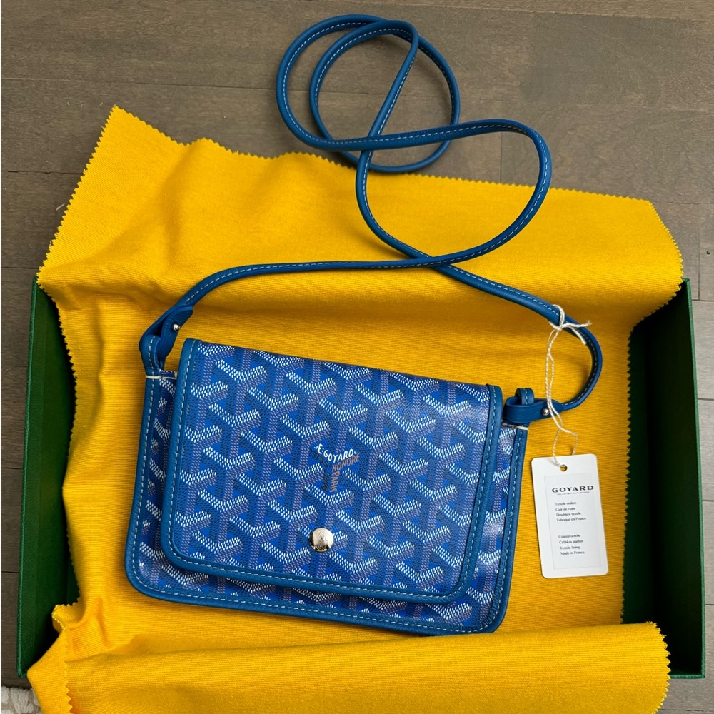 Authentic BNIB Goyard Plumet Crossbody Bag in Sky Blue